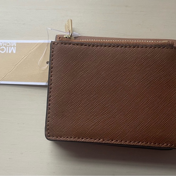 Michael Kors Carryall Flap Card Case Wallet Leather - Picture 4 of 7